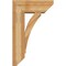 Ekena Millwork Thorton Slat Rough Sawn Bracket w/ Offset Brace, Western Red Cedar, 8"W x 20"D x 32"H BKT0806X20X32THR06RWR - alternate 2